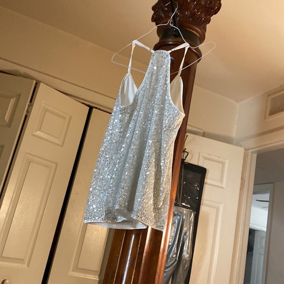 Silver and white ranking top sparkling new never worn also in black - Picture 8 of 8